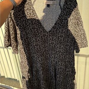 Target Black and White Floral Maxi Dress